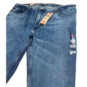 Levis 559‎ Jeans Mens 44x32 Blue Relaxed Straight Stretch Mid Wash Denim Pants